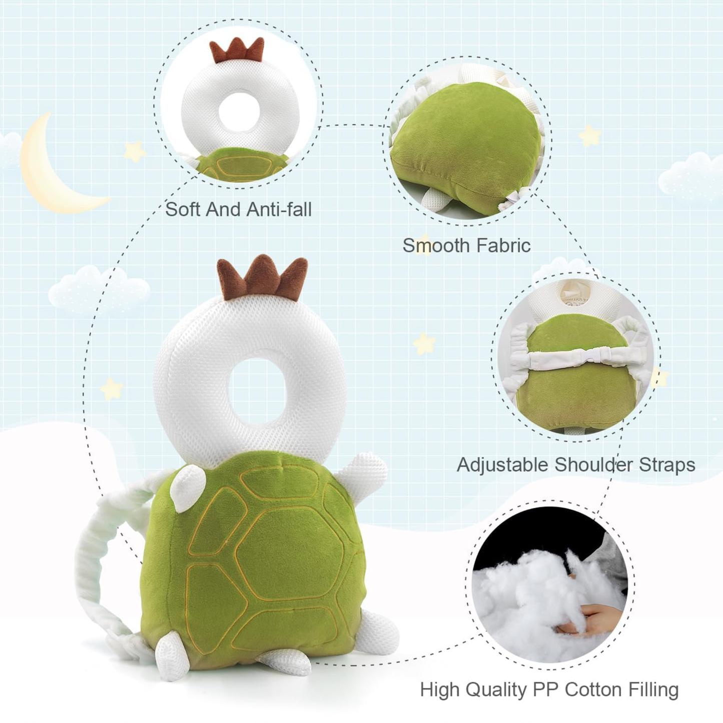 Protector para la cabeza de bebé